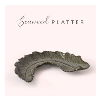 Seaweed Leaf handcrafter platter - The Knot and Bow